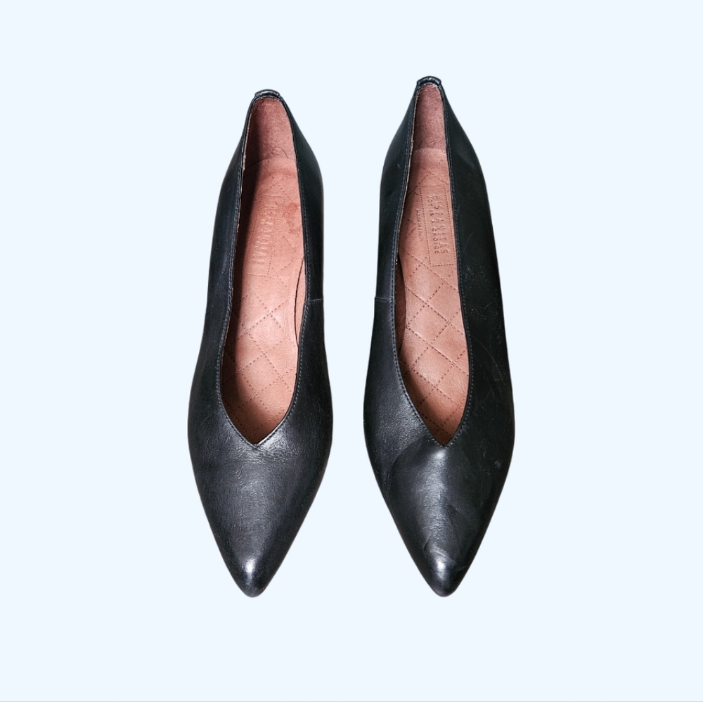 Hispanitas Cerys Black Leather Pump Shoes Womens Size EUR 40 Retail $230 - Picture 2 of 9